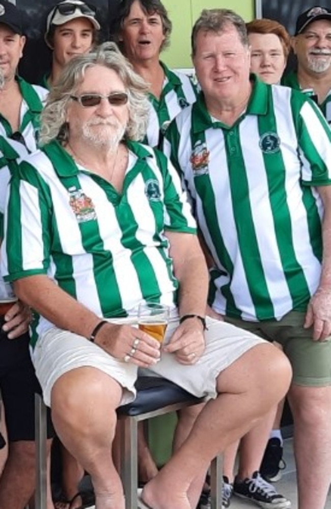 Long-time St Helens coach and supporter Russell “Truck’’ Turner (sitting).