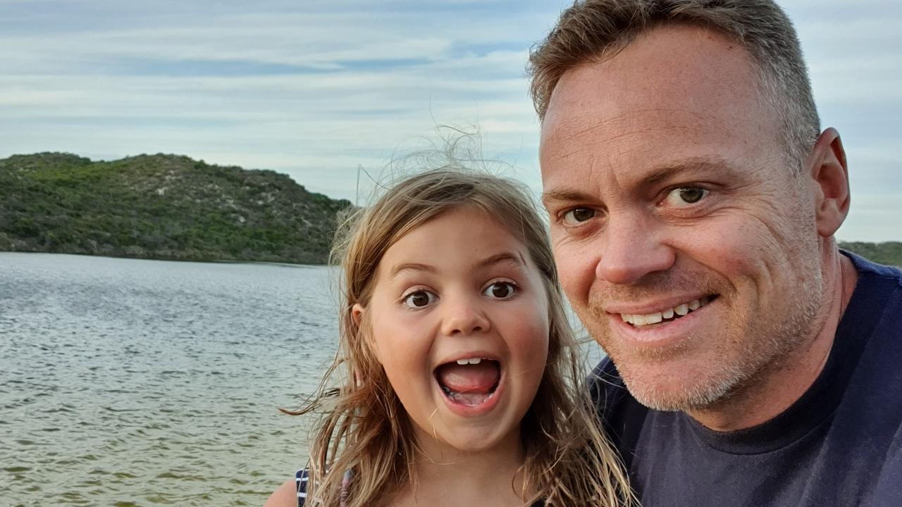 Michael Brooks with his 10-year-old daughter.