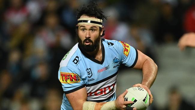 Sharks' forward Aaron Woods 2021. Picture: NRL Photos