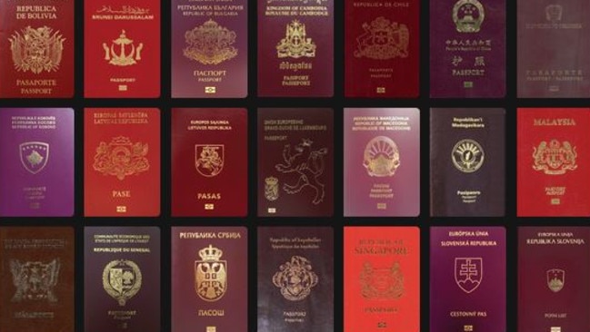 There are many interpretations of red. Picture: Passport Index