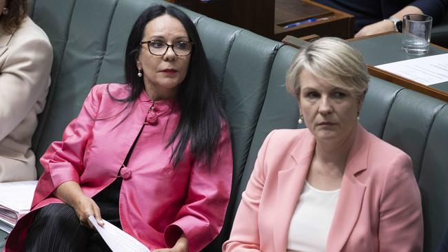 Linda Burney and Tanya Plibersek during question time. Picture: NCA NewsWire / Gary Ramage