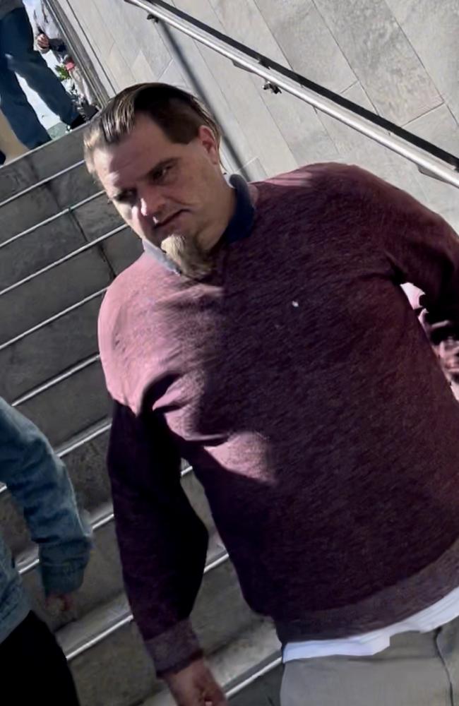Glyn Charles Stokes, 39, of Slacks Creek leaves Beenleigh Magistrates Court.
