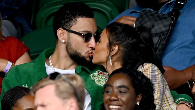 Ben Simmons and Maya Jama attend Wimbledon. Photo by Karwai Tang/WireImage