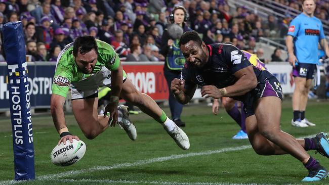 The Raiders worked their way back into the match. Photo by Robert Cianflone/Getty Images.