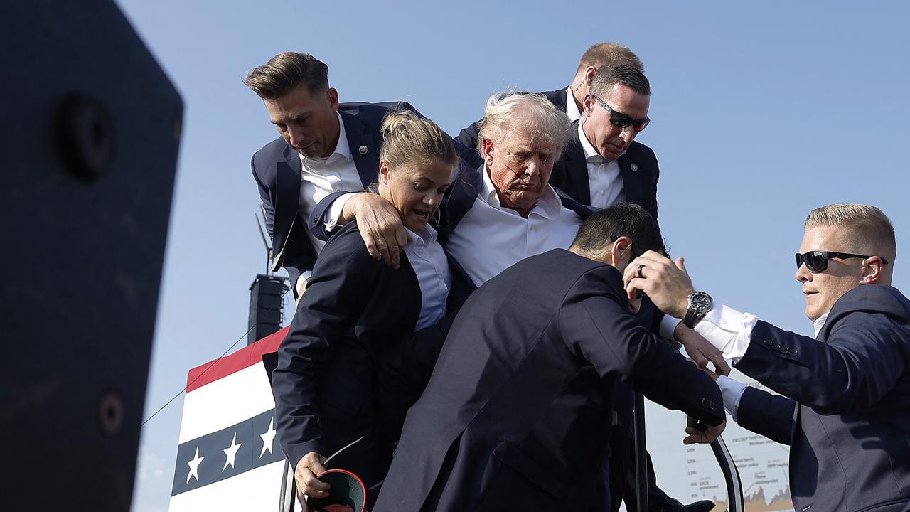 Two rally attendees were injured from gunfire and another died. Picture: Anna Moneymaker/Getty Images/AFP