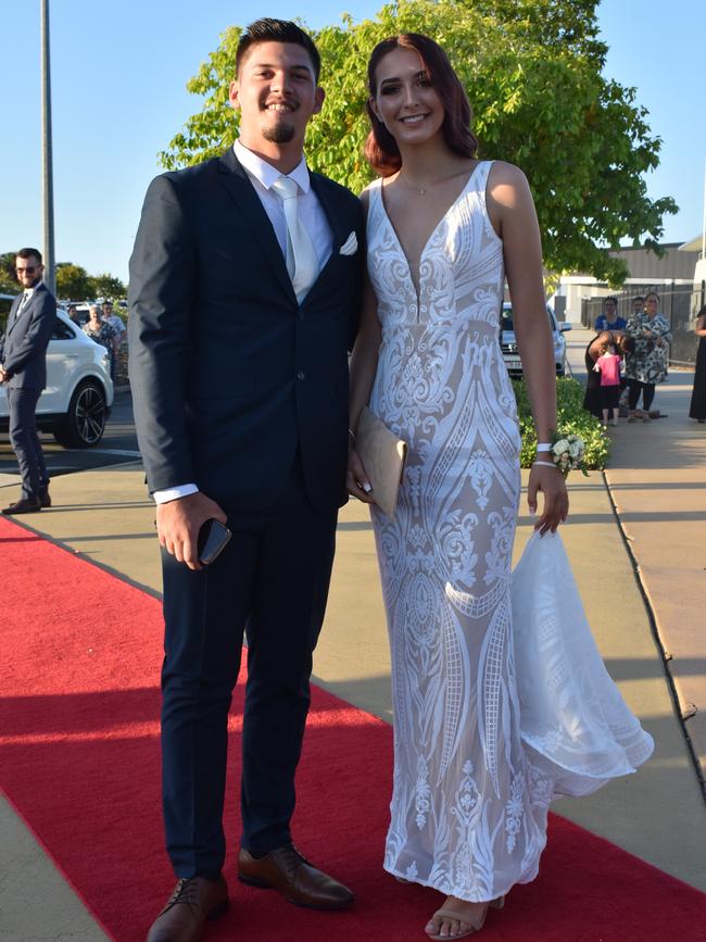 Jai Buckingham and Chloe Buntin at the Mackay Northern Beaches State High School formal, on Saturday October 17. Picture: Zizi Averill