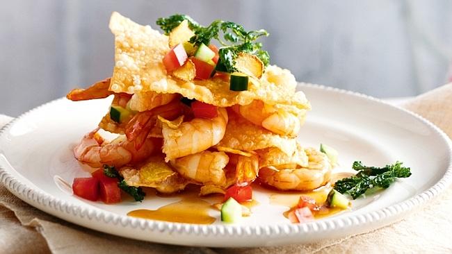 Foodfix: Crisp lasagne stacks with prawns and tomato salsa | Herald Sun