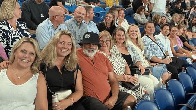 Corporate Traveller is among the companies entertaining valued clients at the Australian Open, including SKF Australia’s Melanie Werbik, third from right.