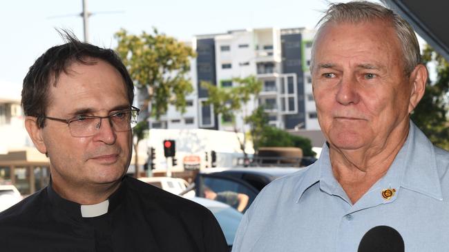 Darwin Sub Branch president Bob Shewring and president Keith Joseph [left]. Pic Katrina Bridgeford.