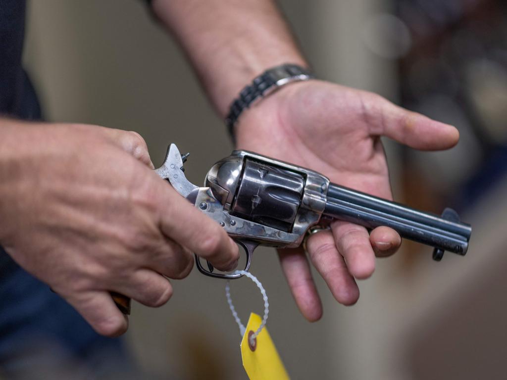 The prop gun Alec Baldwin was handed was declared “cold,” meaning crew had assessed that it was not loaded and yet it somehow fired a projectile that was fatal. Picture: AFP