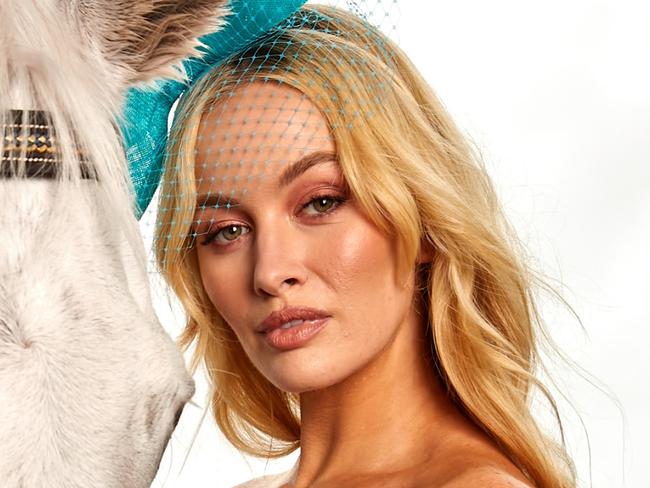 HIGH RES VERSIONS....WARNING: EMBARGOED AND EXCLUSIVE PHOTOS FOR WENTWORTH COURIER. DO NOT USE WITHOUT PERMISSION FROM WENTWORTH COURIER EDITOR TIM MCINTYRE. tim.mcintyre@news.com.au, , Model Simone Holtznagel at Royal Randwick to promote the 2022 Everest Race / Australian Turf Club. , , Pictures: Mick Bruzzese , ,