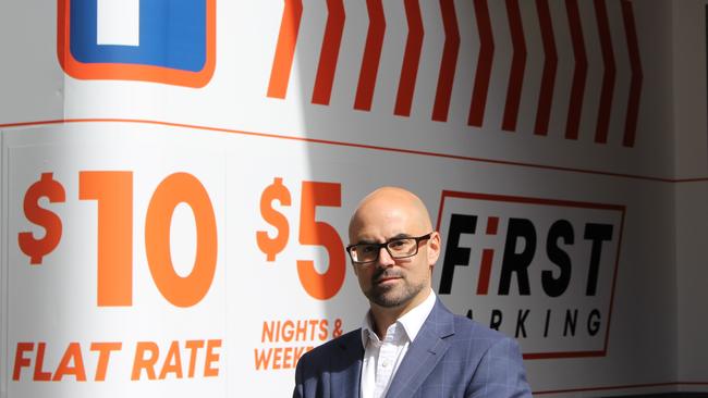 First Parking managing director Daniel Hitchcock at 67 Astor Terrace, Spring Hill.