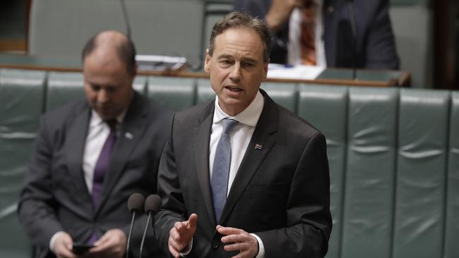 Health Minister Greg Hunt will receive an update regarding the UQ vaccine candidate on Friday. Picture: Sean Davey