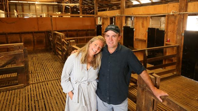 Heath and Emma Bruckner at Gnadbro’s Collingullie base in NSW. Picture: Yuri Kouzmin