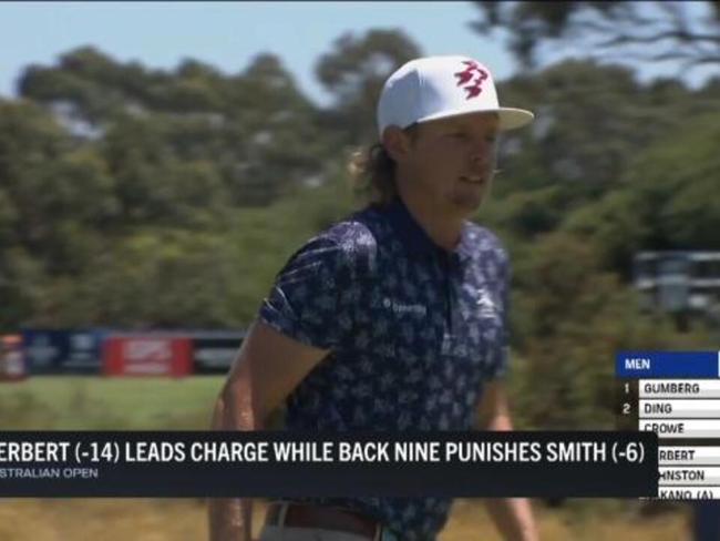 Cam Smith punished by back 9 in 2nd rnd