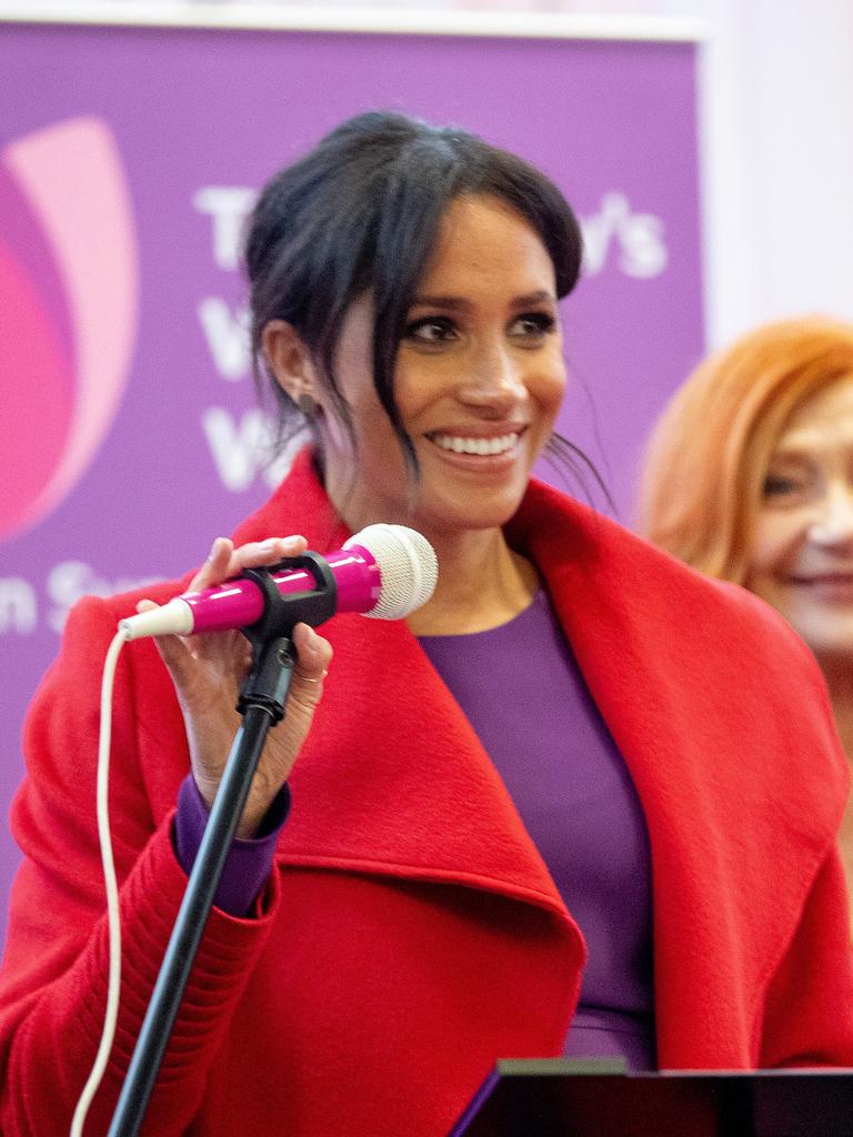 The Duchess of Sussex visits 'Tomorrow's Women Wirral' Charity in Birkenhead. Picture: Charlotte Graham/Getty