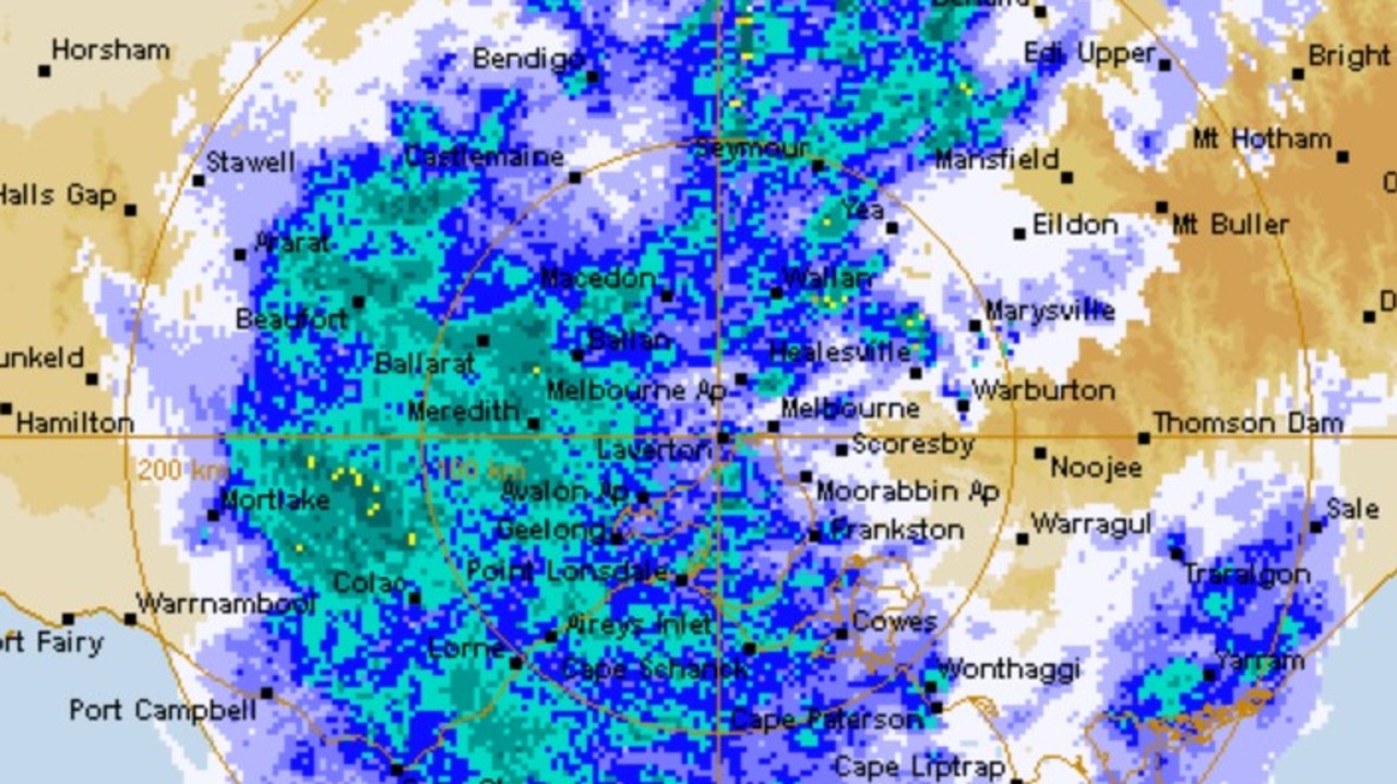 The heavy rain and damaging winds are expected to clear by Friday morning. Picture: BOM