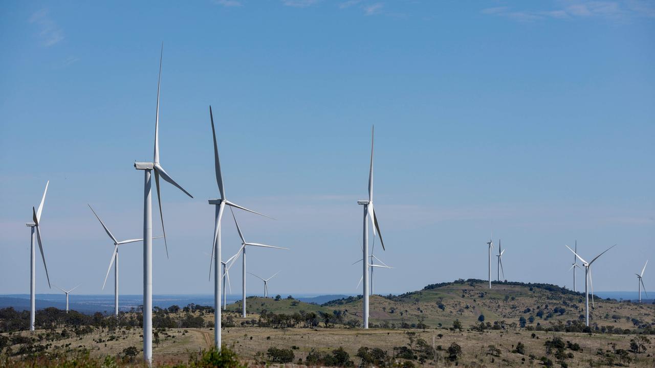 The Tarong West wind farm will generate enough energy to power 230,000 homes. Picture: AAP Image/Russell Freeman