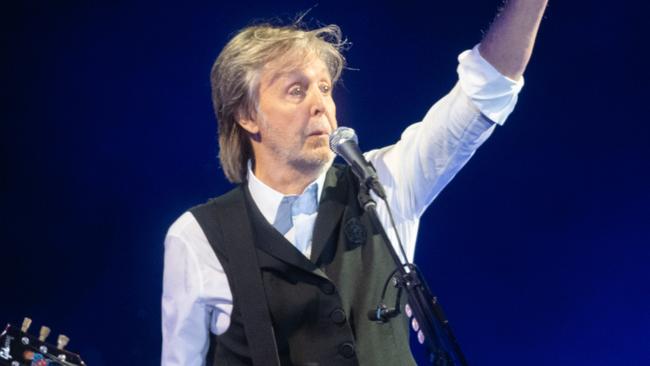 Sir Paul McCartney performing at Glastonbury Festival. Picture: Samir Hussein/WireImage