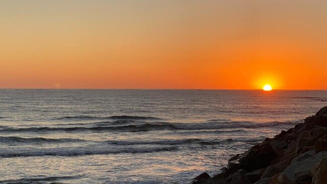 Sunrise from the north wall, snapped by reader Sean Bourke.