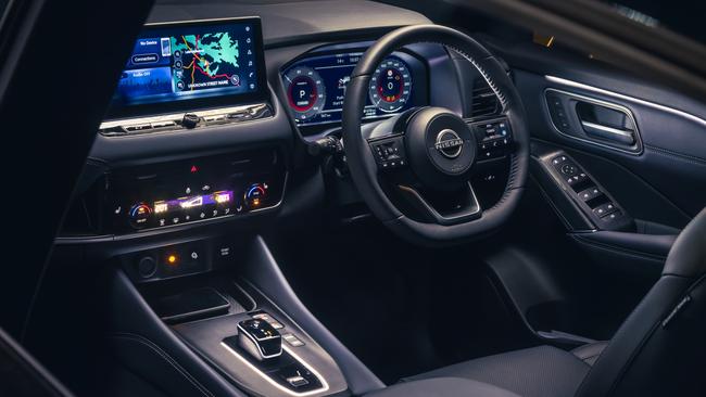 Among the features of Nissan’s Qashqai Ti e-Power are massaging front seats, panoramic sunroof, quilted leather seat trim, 10-speaker Bose sound system and wireless phone charging along with wireless smartphone mirroring apps.