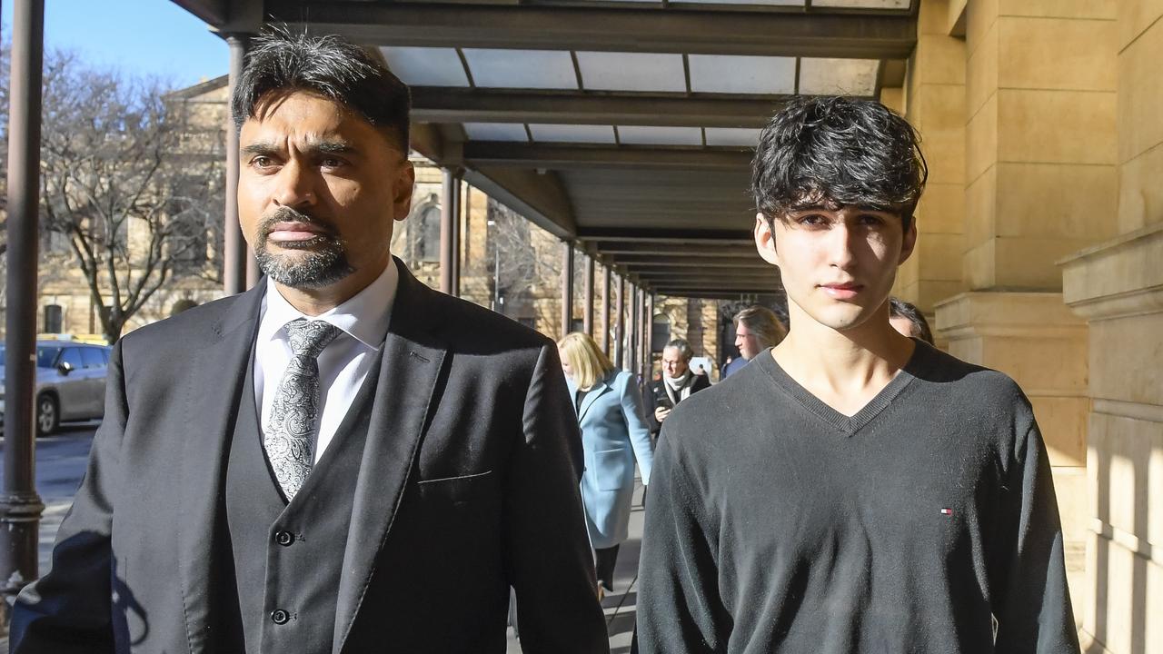 Dhirren Randhawa, the careless hit-run driver who killed Charlie Stevens is seen arriving and leaving court. Picture: Roy VanDerVegt