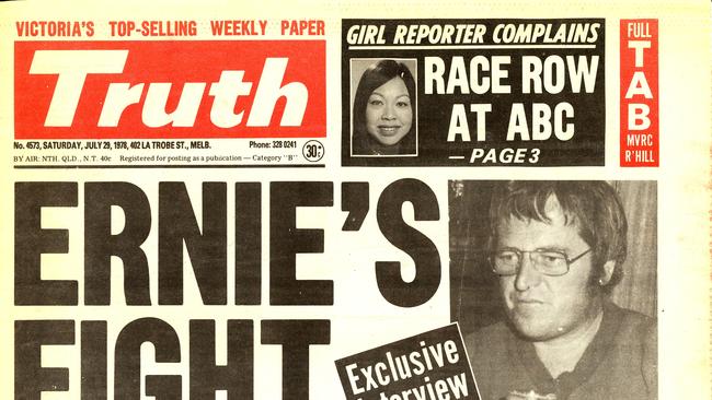 A newspaper clipping of Helene Chung's experience with racism at the ABC. Picture: Supplied