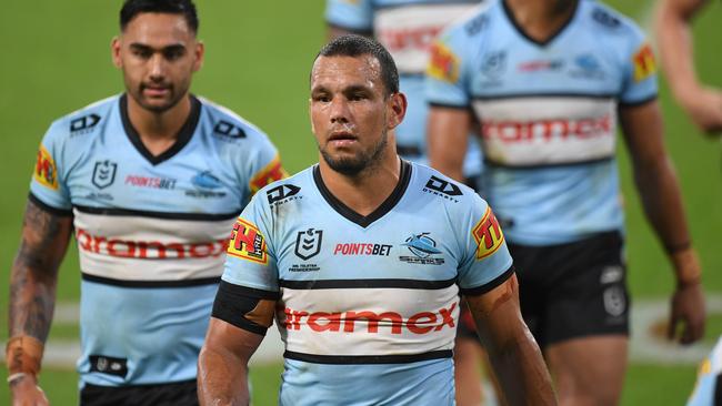 Sharks centre Will Chambers had a verbal battle with several Warriors players last weekend.