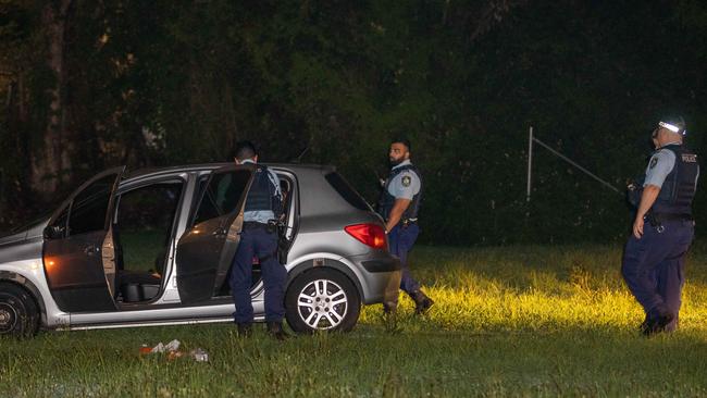 Police found a small quantity of drugs in the car. Picture: Dean Asher