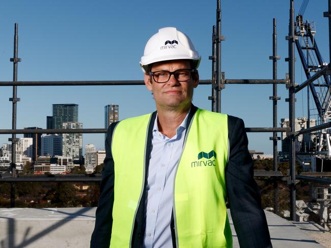 SYDNEY, AUSTRALIA - NewsWire Photos JULY 19, 2023: Campbell Hanan, Group Chief Executive Officer & Managing Director of Mirvac, at Willoughby development NINE on Wednesday. Picture: NCA NewsWire / Nikki Short