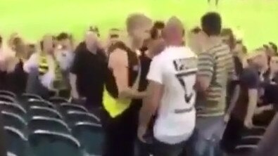 Three men have been banned from attending any AFL match for three years.