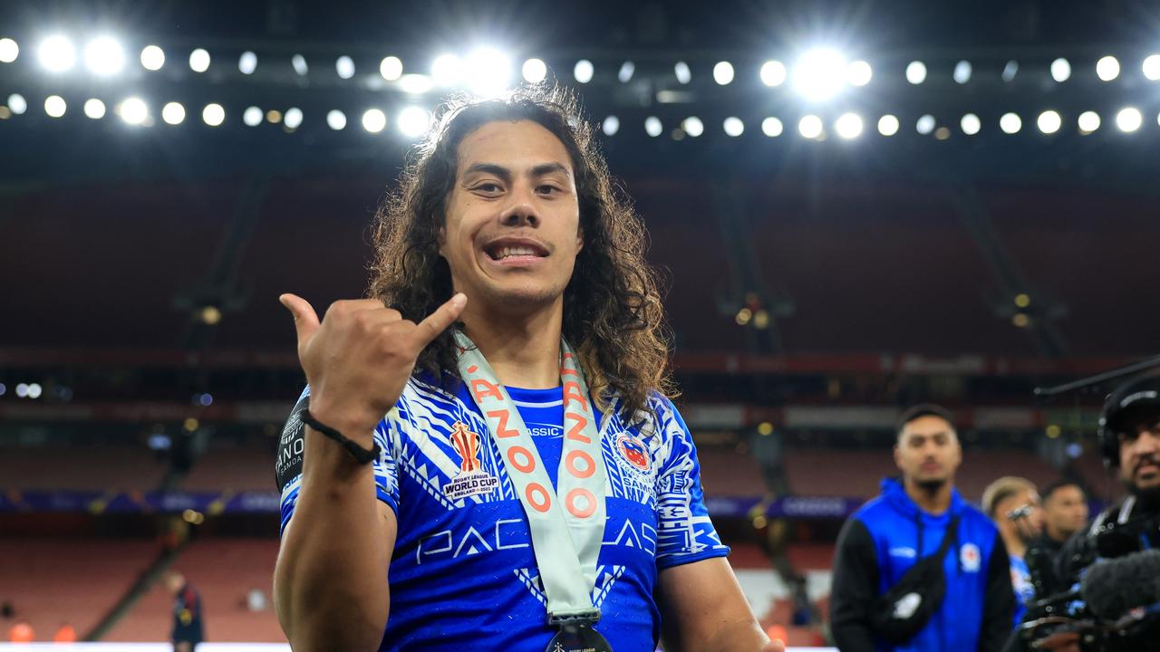 Luai’s injury could rule him out of next month’s Tests for Samoa. Picture; Matthew Lewis/Getty Images for RLWC