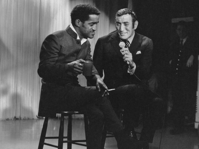 Tony Bennett and Sammy Davis Junior performing in 1960. Picture: Getty Images