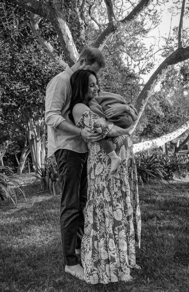 Prince Harry, Duke of Sussex, Meghan, Duchess of Sussex, and Archie. Picture: Instagram / Misan Harriman.