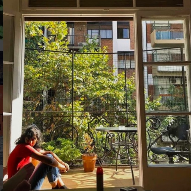 Miss Navada in her apartment in Buenos Aires, Argentina