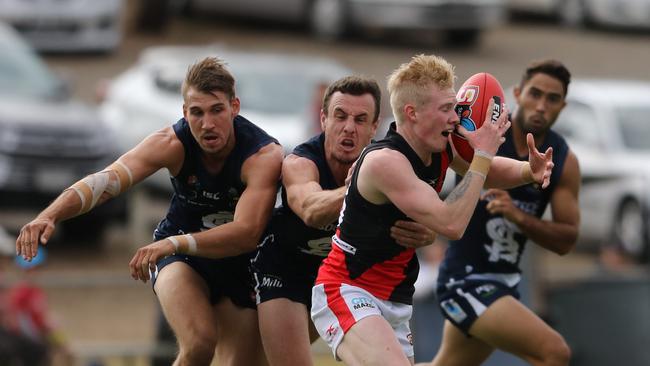 John Noble playing against South Adelaide in the SANFL earlier this season. Picture: Nick Hook