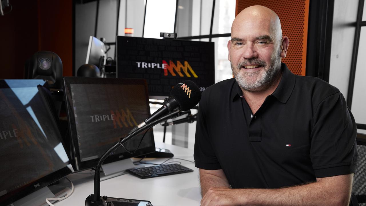 Marty Sheargold in his triple M studio. Picture: Supplied/Triple M