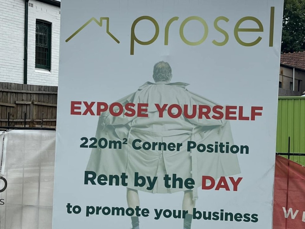 The ad calls on businesses to “expose yourself” on the corner location. Picture: Facebook