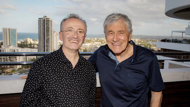 Andrew Denton with Kerry Stokes.