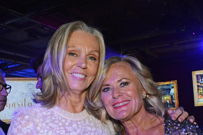 Tracy Evans and Tracey Woodbry at Gold Coast Mayoress Charity Foundation Ball at The Star Gold Coast. Picture: Regina King