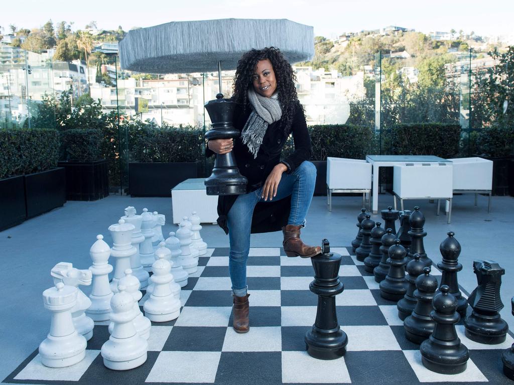 Hannah Beachler, production designer, in West Hollywood, California, on February 22, 2018. Hannah Beachler has designed Wakanda, the “Black Panther” fictional African home and world. Picture: AFP