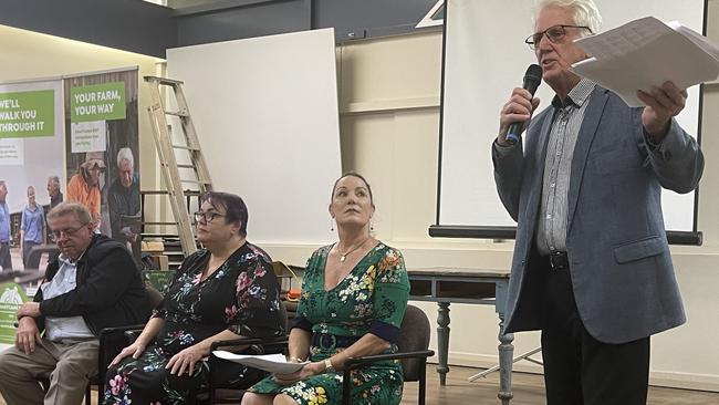 The panel including former mayor Lorraine Pyefinch, former councillor Ross Sommerfeld and Bundaberg Regional Ratepayers Association Helen Blackburn fielded questions from the audience.