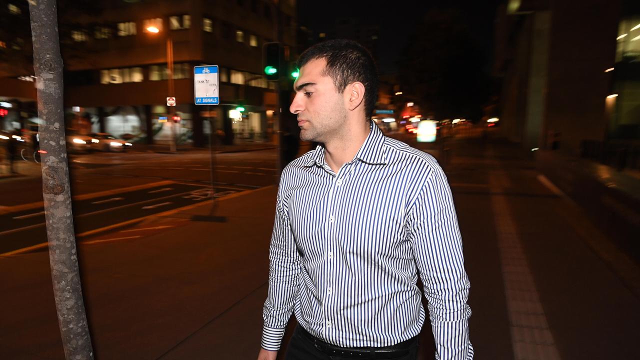 Ali Ebrahimi leaves the District Court in Brisbane. Picture: NCA NewsWire / Dan Peled