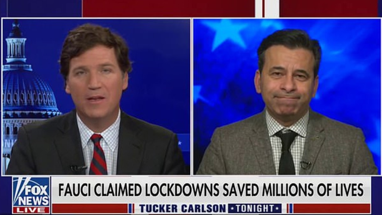 Dr Marty Makary appeared on Fox News and said the report was one of the ‘biggest stories in the world today’. Picture: Fox News.