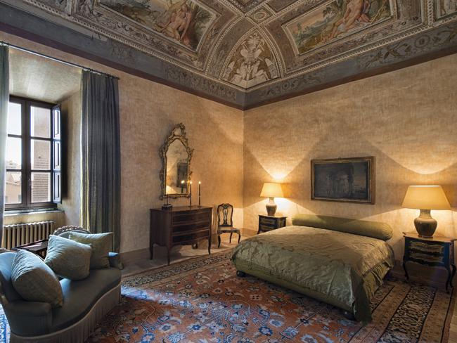 One of the suites at the Principi Ruspoli Cerveteri residence.