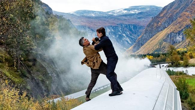 Esai Morales and Tom Cruise in Mission: Impossible Dead Reckoning - Part One.