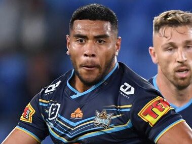 Moeaki Fotuaika 2020 NRL Round 09 - Gold Coast Titans v New Zealand Warriors, Cbus Super Stadium, 2020-07-10. Digital image by Scott Davis � NRL Photos