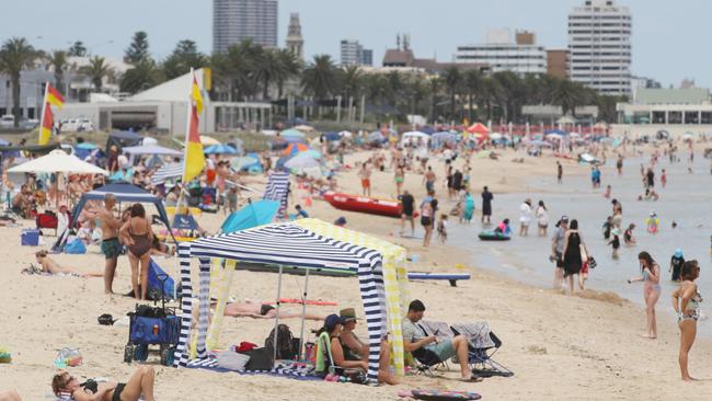 Melburnians are being warned to be careful when swimming this weekend. Picture: David Crosling