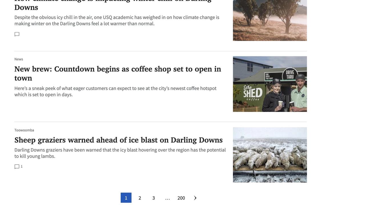 The Chronicle in Toowoomba’s new pagination feature | The Chronicle