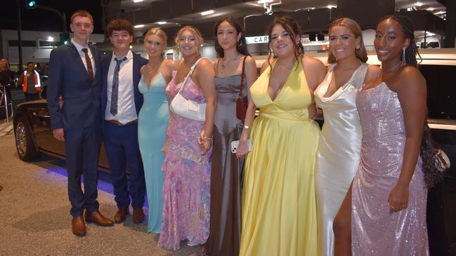 Students arriving at the Siena Catholic College Yr 12 Benefit Ball (formal 2024).